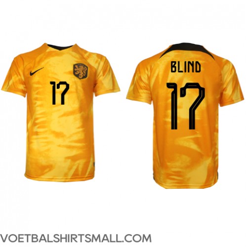 Nederland Daley Blind #17 Voetbalkleding Thuisshirt WK 2022 Korte Mouwen